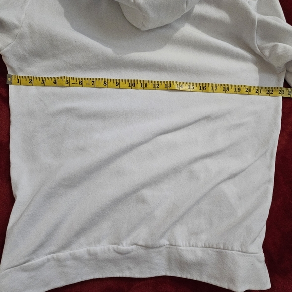 Adidas Men Large White Hoodie-Sweatshirt - Picture 6 of 9